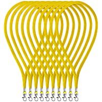 Fushing - 100 correas de cuello de 45 cm con cierre giratorio para tarjetas de identificación- insignias- llaves…